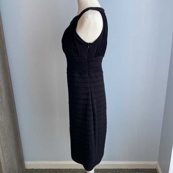 MELROSE bandage style cocktail dress. Black. Size 10. - Picture 3 of 10